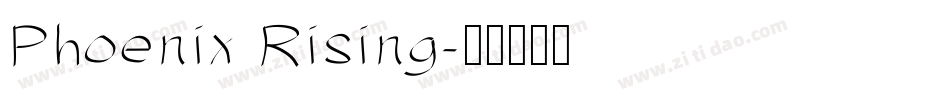 Phoenix Rising字体转换